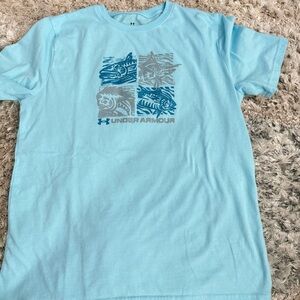 Under Armour Light Blue Shark Graphic Tee